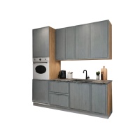 Комплект кухни 2,0 Орлеан корпус дуб крафт золото фасад Кантри серый