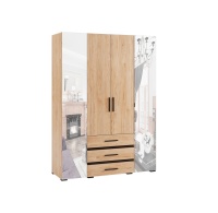 Спальня Модена шкаф 4-хств. МШ-24 гикори рокфорд/венге Снято 10.04