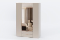 Шкаф 4х створчатый Луиджа 2 ящика с зеркалом кашемир
