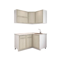 Комплект кухни угловая 1,0*1,4 Орлеан корпус белый фасад Кантри милк комплект 1