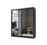 Шкаф-купе 1.7 Давид-2 графит/черный матовый