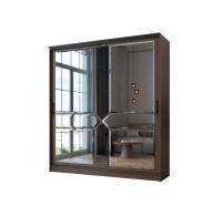 Шкаф-купе 2.0 Аврора NEW венге/лакобель черный